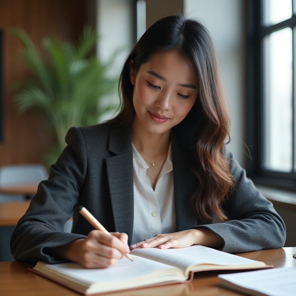 Person writing in a notebook exploring personal financial mindset